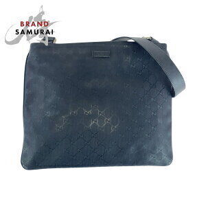 GUCCI GG Imprime black canvas leather Shoulder Bag